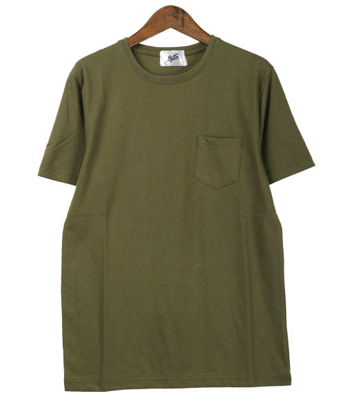 ラグスタイル LUXSTYLE 無地ポケット付きクルーネック半袖Tシャツ/Tシャツ メンズ 半袖 レディース ポケット 無地 ポケT