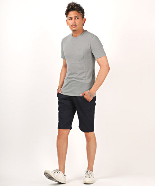 ラグスタイル LUXSTYLE 無地ポケット付きクルーネック半袖Tシャツ/Tシャツ メンズ 半袖 レディース ポケット 無地 ポケT