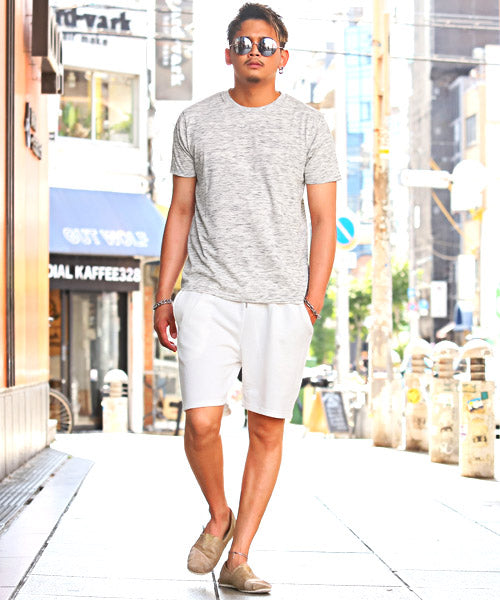 ラグスタイル LUXSTYLE 天竺MIX杢クルーネックTシャツ/Tシャツ メンズ 半袖 天竺 ミックス 杢 クルーネック 無地 シンプル