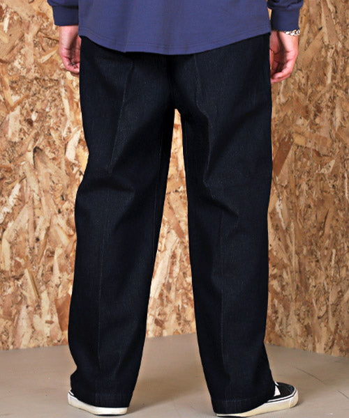 ラグスタイル LUXSTYLE デニムワイドチノパンツ/チノパンツ デニム ワイドパンツ メンズ イージーパンツ