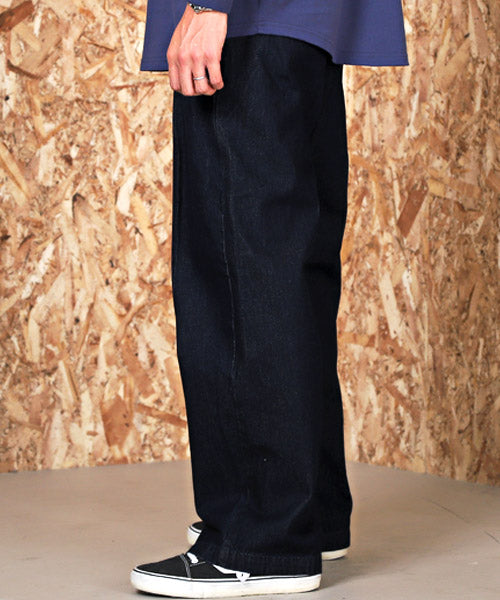 ラグスタイル LUXSTYLE デニムワイドチノパンツ/チノパンツ デニム ワイドパンツ メンズ イージーパンツ