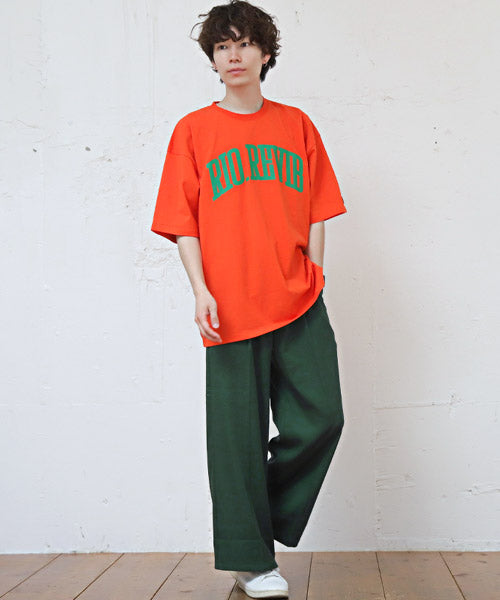 ラグスタイル LUXSTYLE ワイドテーパードパンツ/テーパードパンツ メンズ ワイドパンツ ストレッチ BITTER ビター系