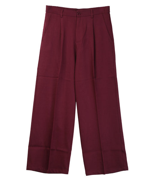 ラグスタイル LUXSTYLE ワイドテーパードパンツ/テーパードパンツ メンズ ワイドパンツ ストレッチ BITTER ビター系