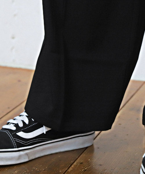ラグスタイル LUXSTYLE ワイドテーパードパンツ/テーパードパンツ メンズ ワイドパンツ ストレッチ BITTER ビター系