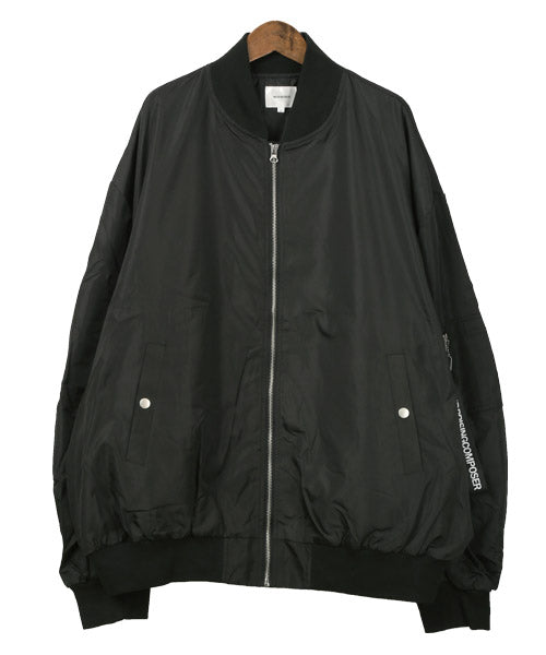 ラグスタイル LUXSTYLE 撥水ドロップショルダーMAー1ジャケット/MAー1 MA1 メンズ ジャケット ブルゾン ナイロン ビッグシルエット （カーキ） カーキ