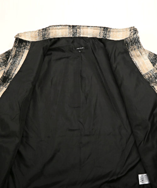 ラグスタイル LUXSTYLE 起毛チェック柄シャツジャケット/シャツジャケット メンズ チェック柄 総柄 起毛