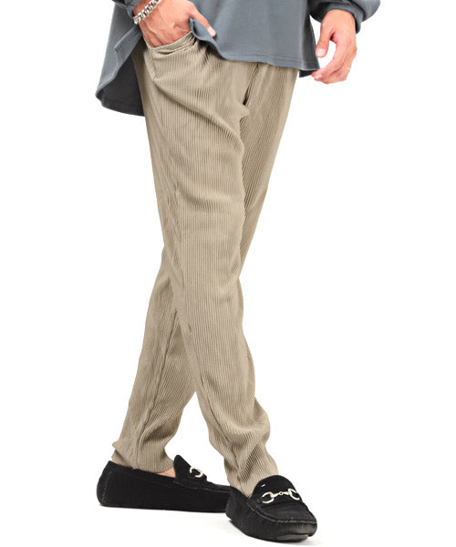 ラグスタイル LUXSTYLE プリーツイージーパンツ/テーパードパンツ メンズ イージーパンツ プリーツ
