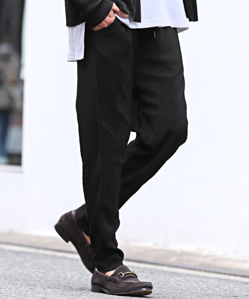 ラグスタイル LUXSTYLE プリーツイージーパンツ/テーパードパンツ メンズ イージーパンツ プリーツ