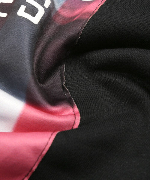 ラグスタイル LUXSTYLE 昇華転写ガールズプリント貼り付け裏起毛パーカー/パーカー メンズ 裏起毛 フォトプリント ガールズプリント 暖か あったか 秋冬