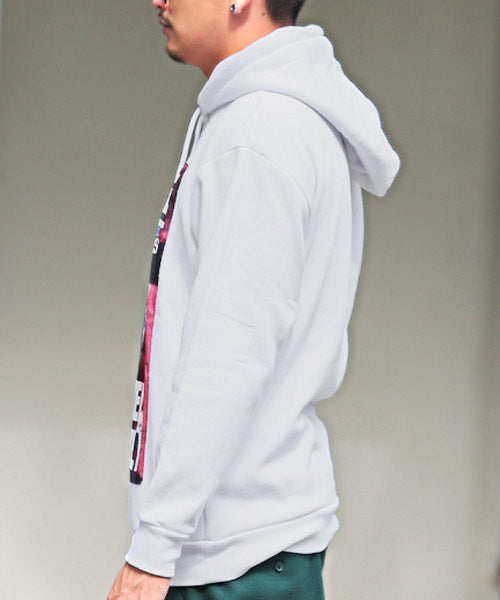 ラグスタイル LUXSTYLE 昇華転写ガールズプリント貼り付け裏起毛パーカー/パーカー メンズ 裏起毛 フォトプリント ガールズプリント 暖か あったか 秋冬