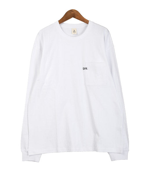 ラグスタイル LUXSTYLE TRAP/U天竺胸ポケットロゴ刺繍ロンT/ロンT メンズ 長袖Tシャツ ポケット ロゴ 刺繍 ワンポイント