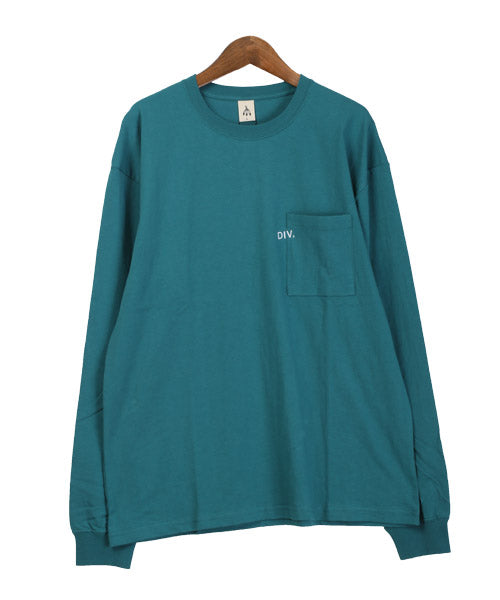 ラグスタイル LUXSTYLE TRAP/U天竺胸ポケットロゴ刺繍ロンT/ロンT メンズ 長袖Tシャツ ポケット ロゴ 刺繍 ワンポイント