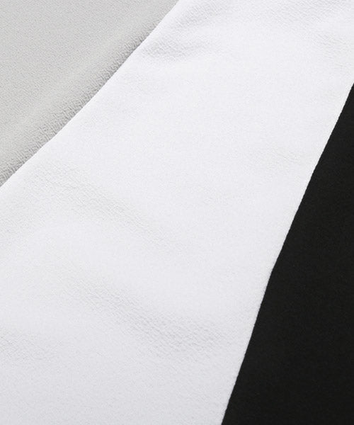 ラグスタイル LUXSTYLE 梨地ウェーブ切替デザインBIGロンT/ロンT メンズ ビッグシルエット 梨地 デザイン 切替 ロゴ プリント