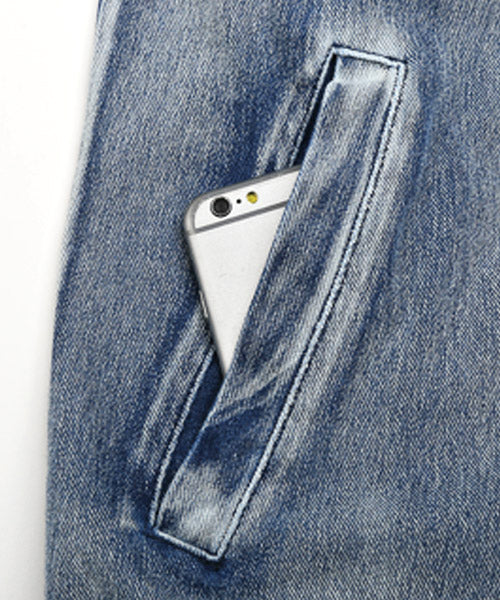 ラグスタイル LUXSTYLE カットデニムジャガードテープZIPパーカー/パーカー メンズ カットデニム ジップアップ ロゴテープ