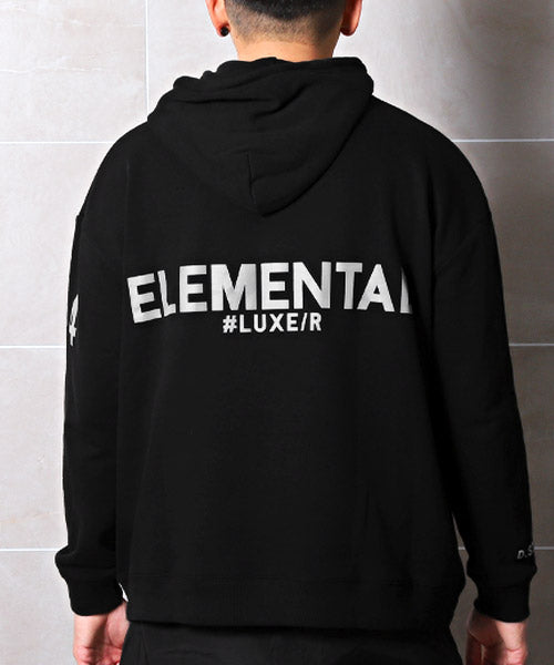 ラグスタイル LUXSTYLE LUXE/R裏毛リフレクターロゴBIGパーカー/パーカー メンズ スウェット ビッグシルエット ロゴ プリント