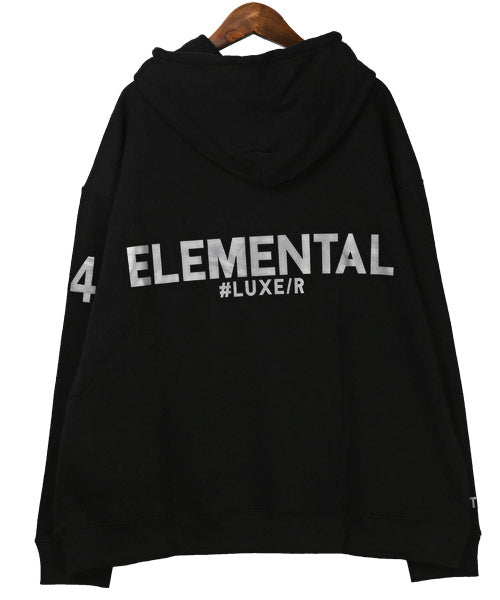 ラグスタイル LUXSTYLE LUXE/R裏毛リフレクターロゴBIGパーカー/パーカー メンズ スウェット ビッグシルエット ロゴ プリント