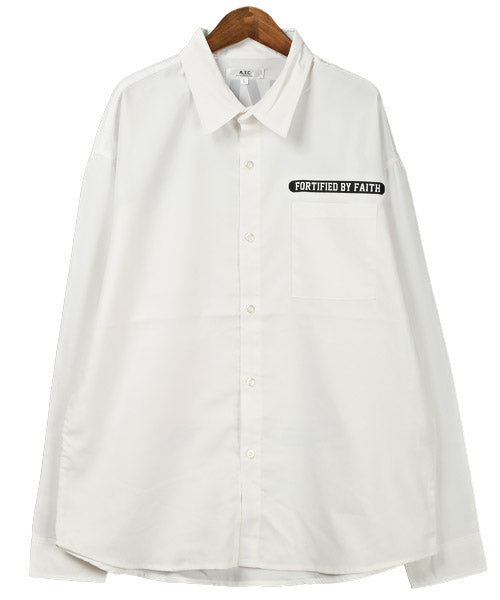 ラグスタイル LUXSTYLE ガールズフォト＆ロゴプリント長袖シャツ/長袖シャツ メンズ バックプリント ガールズフォト ロゴ プリント