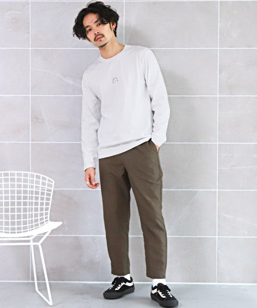 ラグスタイル LUXSTYLE TRAP/UロゴプリントロンT/ロンT メンズ 長袖Tシャツ ロゴ プリント ワンポイント シンプル