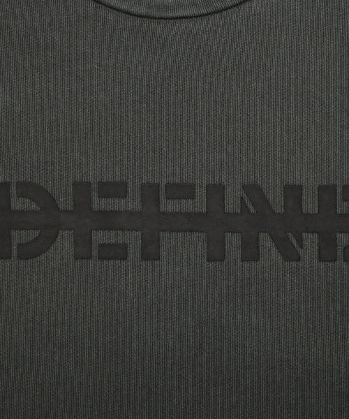 ラグスタイル LUXSTYLE 硫化染めロゴプリントロンT/ロンT メンズ 長袖Tシャツ 硫化染め 色落ち加工 ロゴ プリント