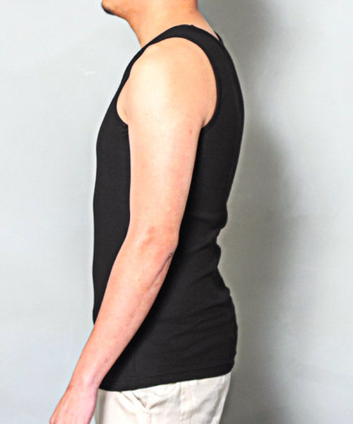 LUXSTYLE Ribbed Tank Top / Tank Top for Men Sleeveless Ribbed Textured Plain Inner Slim