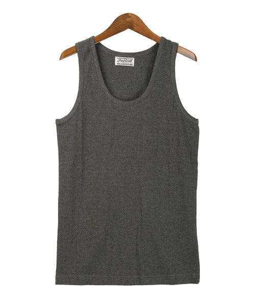 LUXSTYLE Ribbed Tank Top / Tank Top for Men Sleeveless Ribbed Textured Plain Inner Slim