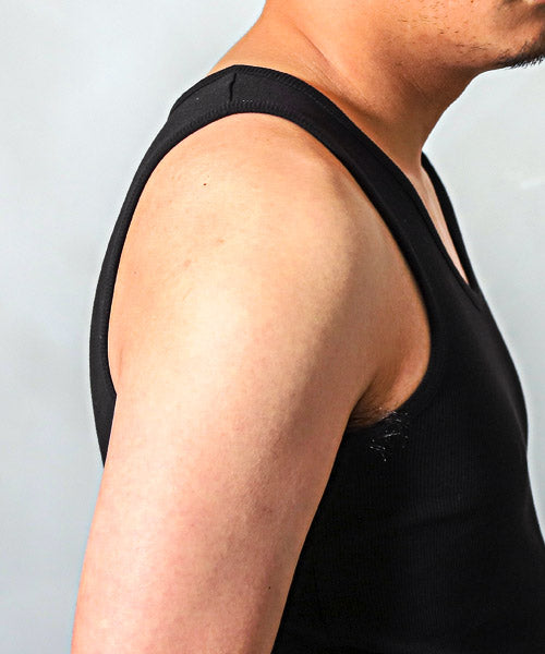 LUXSTYLE Ribbed Tank Top / Tank Top for Men Sleeveless Ribbed Textured Plain Inner Slim