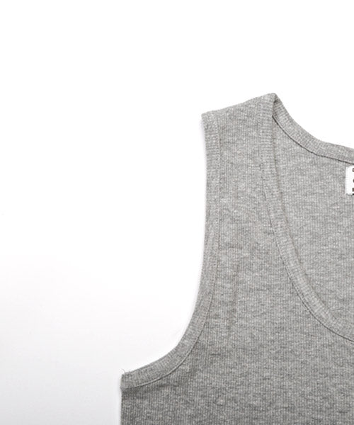 LUXSTYLE Ribbed Tank Top / Tank Top for Men Sleeveless Ribbed Textured Plain Inner Slim