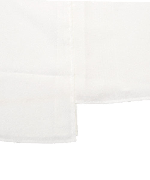 ラグスタイル LUXSTYLE ピンタックドッキングアシメ半袖BIGシャツ/半袖シャツ メンズ レディース アシンメトリー モックネック ドレープ ストレッチ