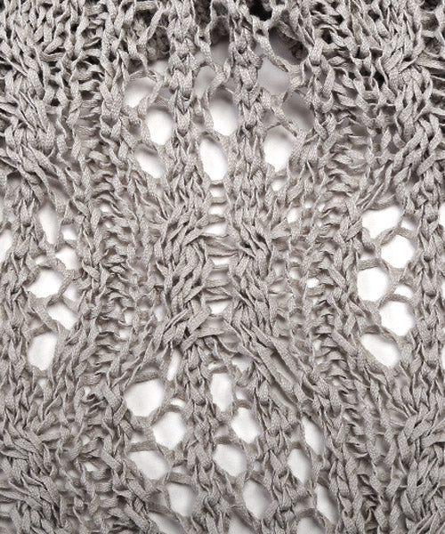 ラグスタイル LUXSTYLE テープヤーンレース編みニット/ニット メンズ レディース セーター 透かし編み レース編み 総柄 春夏