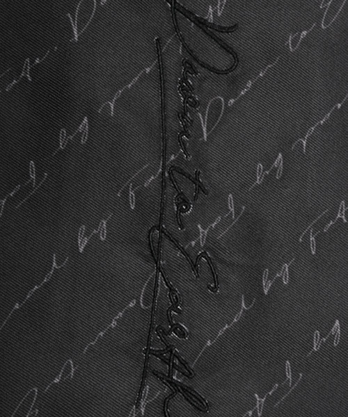 ラグスタイル LUXSTYLE 刺繍＆ラバープリント総柄ロゴ長袖シャツ/長袖シャツ メンズ ロゴ プリント 総柄 刺繍