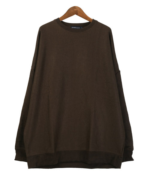 ラグスタイル LUXSTYLE ミラノリブクルーネックBIGニットソー/ニットソー メンズ ミラノリブ ニット セーター カットソー ビッグシルエット