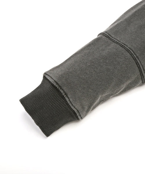 ラグスタイル LUXSTYLE インディゴ染め裏毛ハーフZIPトレーナー/トレーナー メンズ スウェット ハーフジップ ビッグシルエット 裏毛