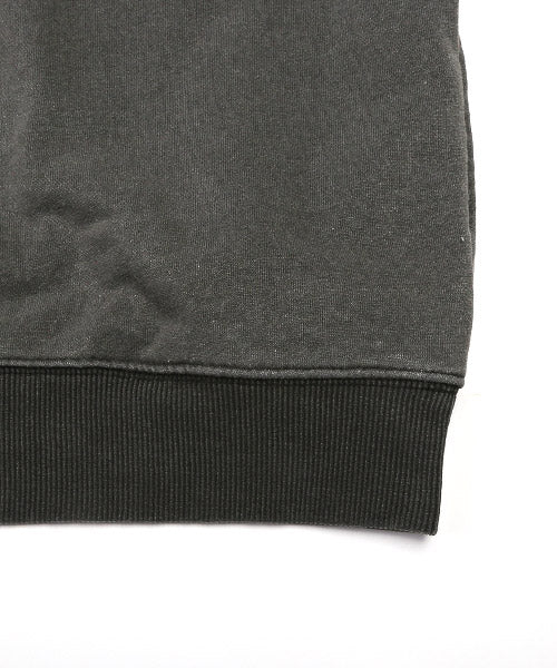 ラグスタイル LUXSTYLE インディゴ染め裏毛ハーフZIPトレーナー/トレーナー メンズ スウェット ハーフジップ ビッグシルエット 裏毛