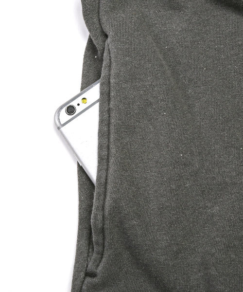 ラグスタイル LUXSTYLE インディゴ染め裏毛ハーフZIPトレーナー/トレーナー メンズ スウェット ハーフジップ ビッグシルエット 裏毛