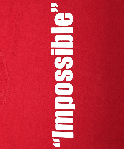 ラグスタイル LUXSTYLE Impossibleロゴプリント半袖Tシャツ/Tシャツ メンズ レディース 半袖 ロゴ プリント 英字 プリントTシャツ （ホワイト） ホワイト