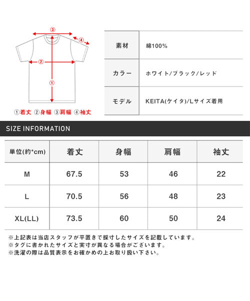 ラグスタイル LUXSTYLE Impossibleロゴプリント半袖Tシャツ/Tシャツ メンズ レディース 半袖 ロゴ プリント 英字 プリントTシャツ （ホワイト） ホワイト