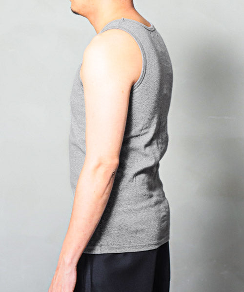 ラグスタイル LUXSTYLE スパンフライスタンクトップ/タンクトップ メンズ ノースリーブ 無地 スパン フライス ストレッチ 春夏 （杢グレー） 杢グレー
