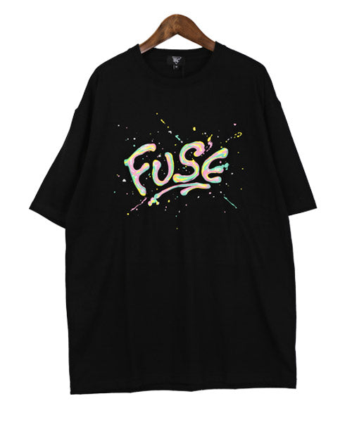 ラグスタイル LUXSTYLE マーブルロゴ発泡プリント半袖Tシャツ/Tシャツ メンズ 半袖 ロゴ マーブル 発泡プリント ぷっくり ペイント