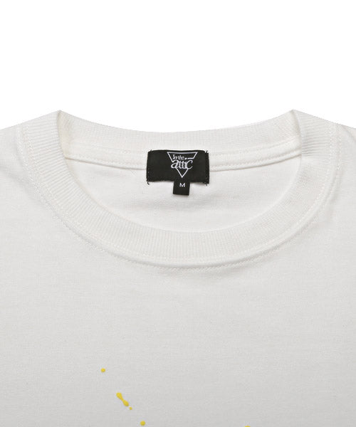 ラグスタイル LUXSTYLE マーブルロゴ発泡プリント半袖Tシャツ/Tシャツ メンズ 半袖 ロゴ マーブル 発泡プリント ぷっくり ペイント