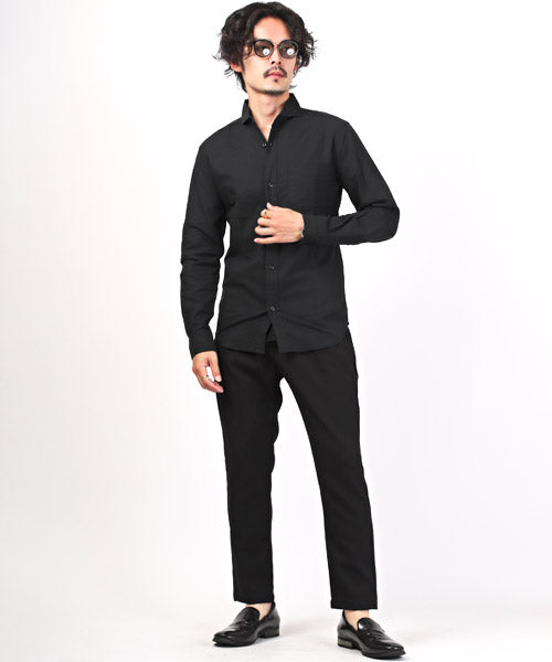 LUXSTYLE Rag Style Cool Summer Panama Relaxing Pants/Ankle Pants Men's Slacks Easy Pants Cool Feel
