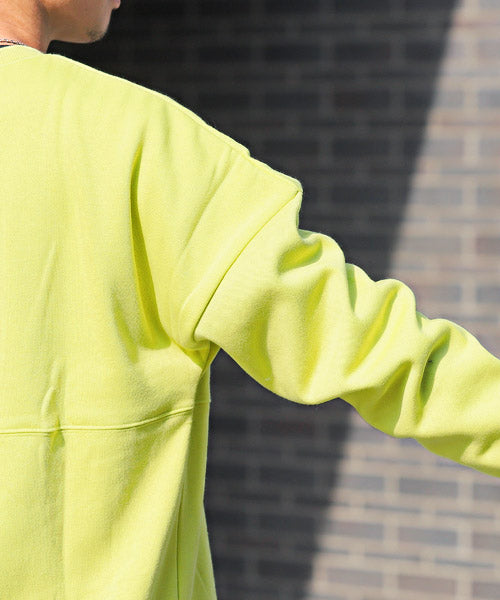 ラグスタイル LUXSTYLE 裏起毛ドルマントレーナー/トレーナー メンズ スウェット 裏起毛 暖か ドルマンスリーブ ビッグシルエット 無地 （17チャコール） 17チャコール