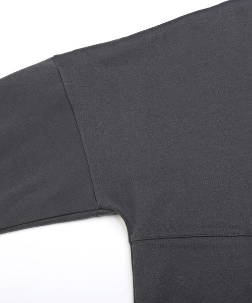 ラグスタイル LUXSTYLE 裏起毛ドルマントレーナー/トレーナー メンズ スウェット 裏起毛 暖か ドルマンスリーブ ビッグシルエット 無地 （17チャコール） 17チャコール