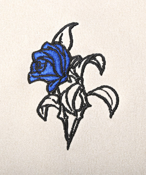 ラグスタイル LUXSTYLE ローズ刺繍スエードパーカー/パーカー メンズ スウェード ビッグシルエット 薔薇 刺繍 ロゴ