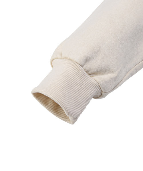 ラグスタイル LUXSTYLE ローズ刺繍スエードパーカー/パーカー メンズ スウェード ビッグシルエット 薔薇 刺繍 ロゴ