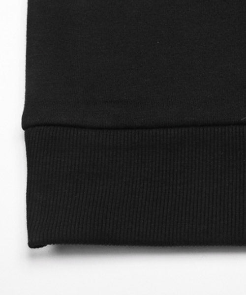 ラグスタイル LUXSTYLE 切替ハーフZIPロゴプリント裏起毛パーカー/パーカー メンズ ビッグシルエット ハーフジップ ZIP 裏起毛 ロゴ プリント