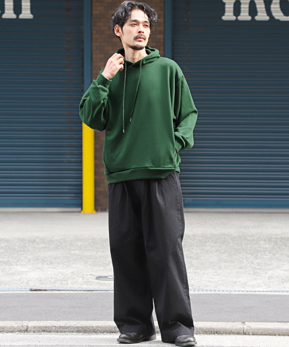 Rug Style LUXSTYLE Heavyweight Balloon Silhouette Pullover Hoodie / Men's Hoodie Pullover Hoodie Hoodie Men's Heavyweight Plain