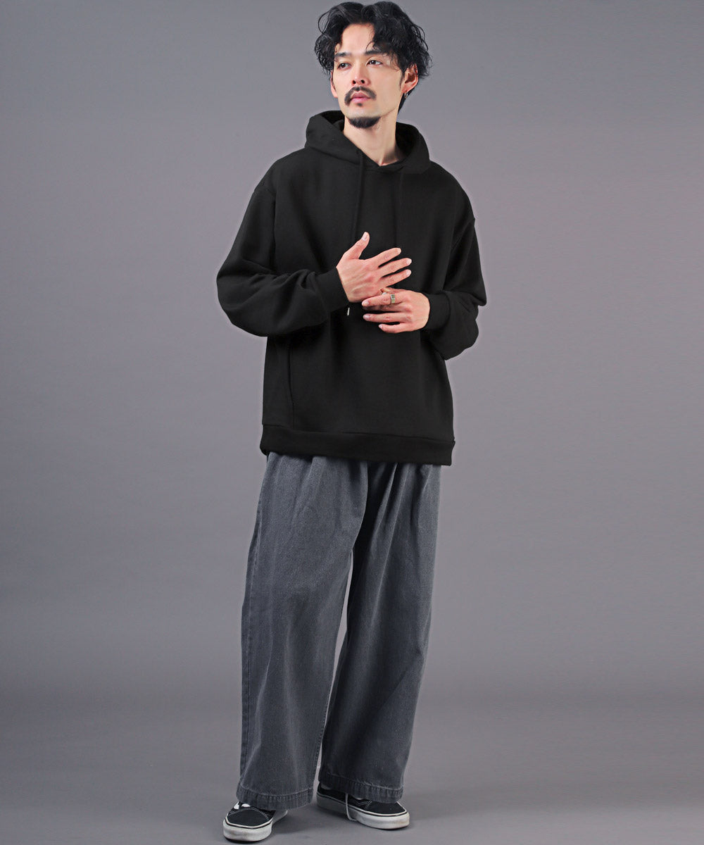 Rug Style LUXSTYLE Heavyweight Balloon Silhouette Pullover Hoodie / Men's Hoodie Pullover Hoodie Hoodie Men's Heavyweight Plain