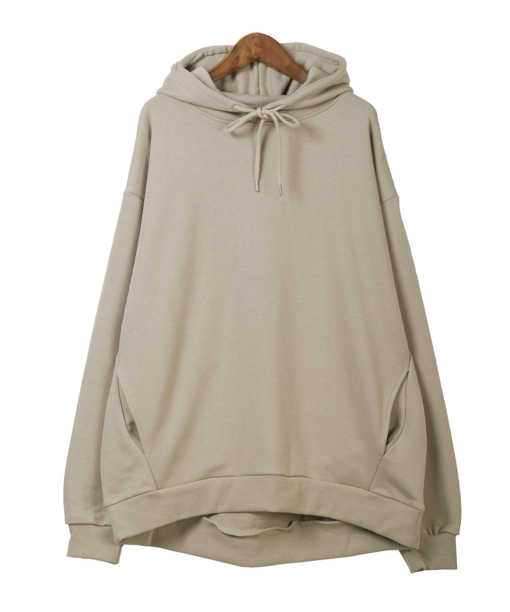 Rug Style LUXSTYLE Heavyweight Balloon Silhouette Pullover Hoodie / Men's Hoodie Pullover Hoodie Hoodie Men's Heavyweight Plain