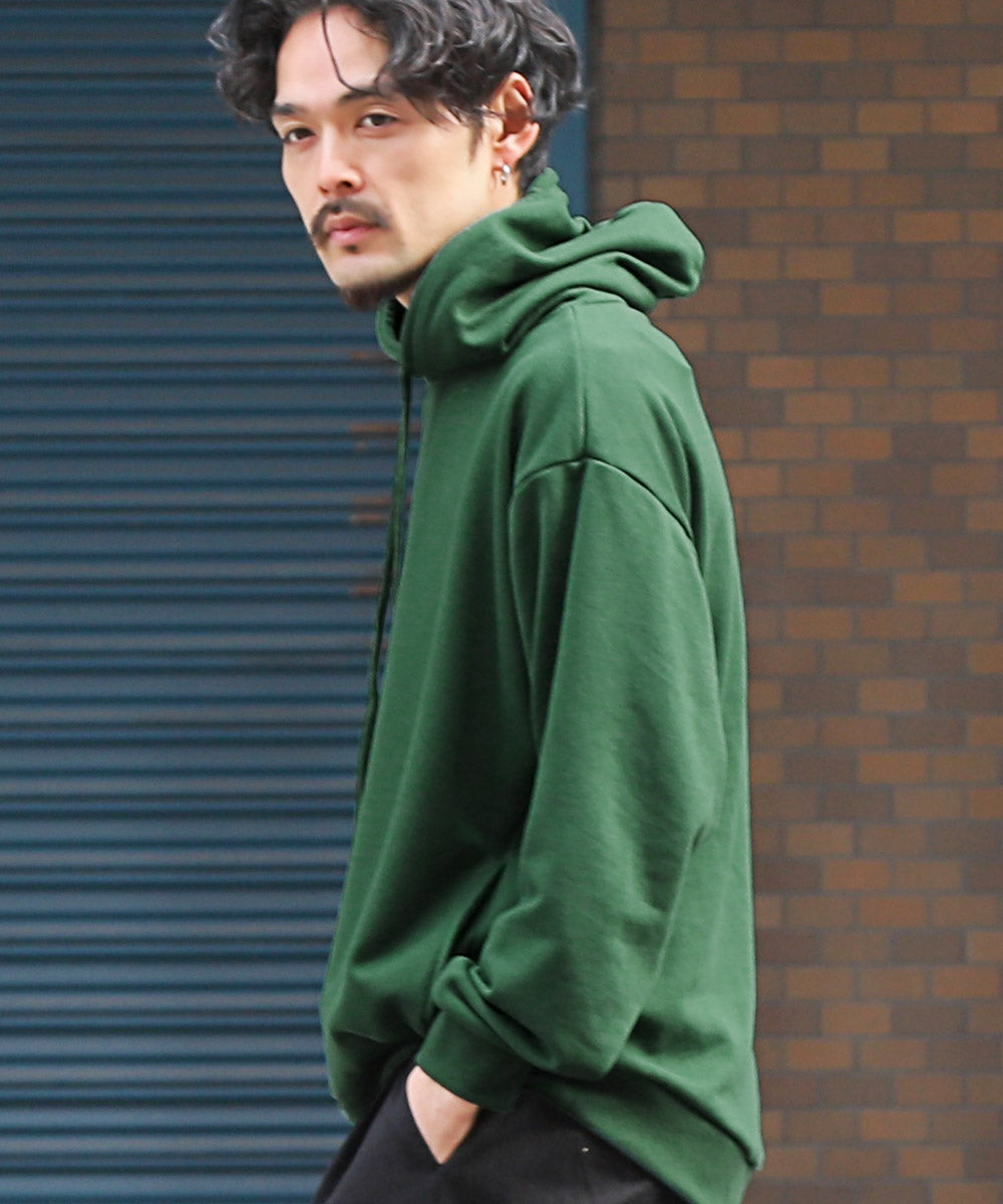 Rug Style LUXSTYLE Heavyweight Balloon Silhouette Pullover Hoodie / Men's Hoodie Pullover Hoodie Hoodie Men's Heavyweight Plain
