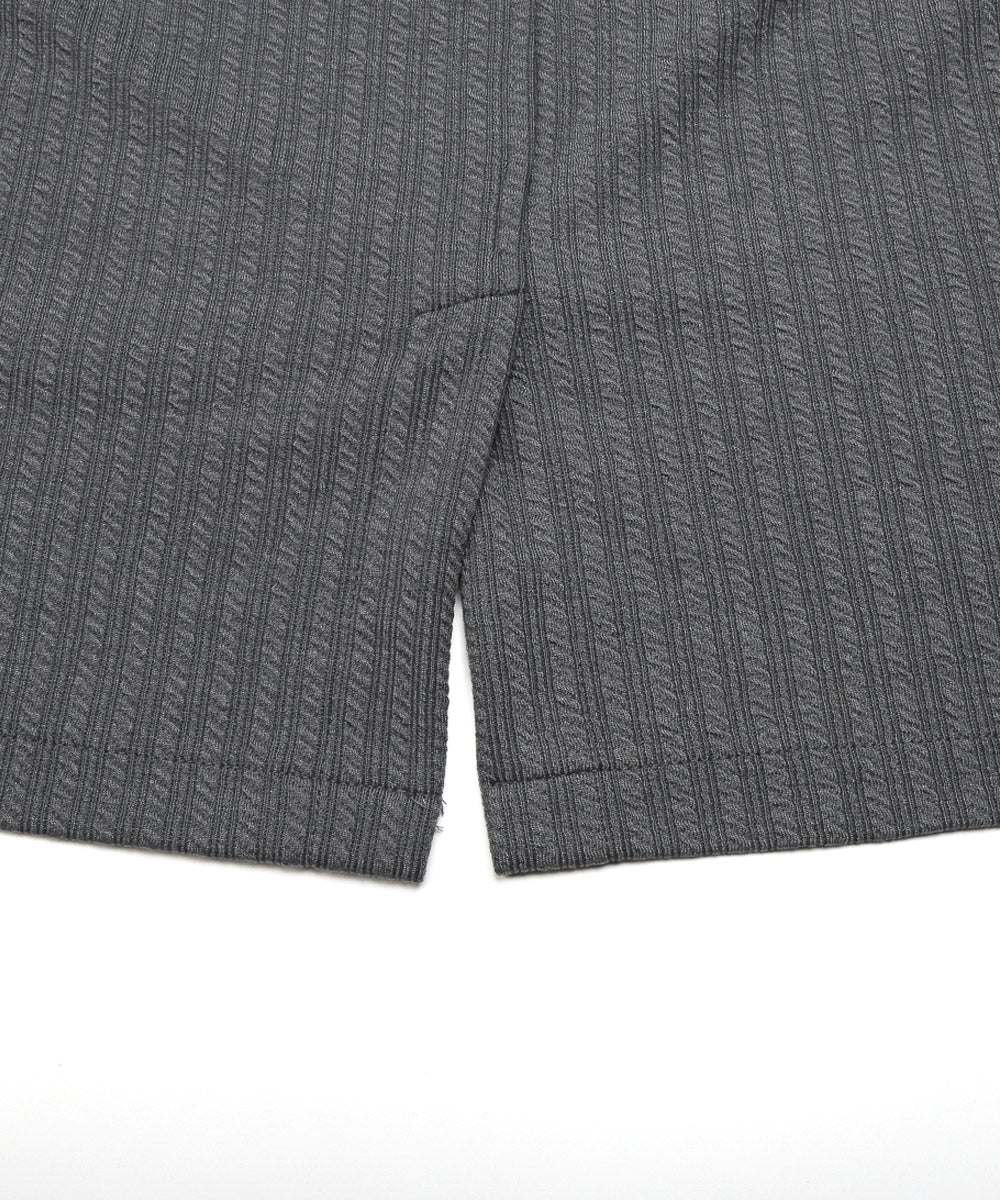 ラグスタイル LUXSTYLE ケーブル2Bジャケット/テーラードジャケット メンズ 2ボタン ケーブルジャガード ストレッチ